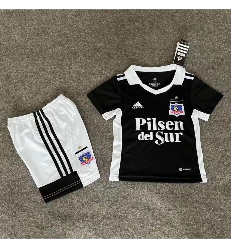 Kids 2022/23 COLO-COLO Away Soccer Kits Shirt With Shorts